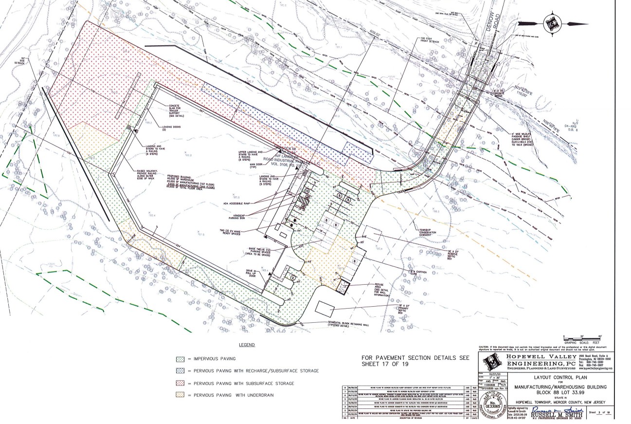 Fully Approved Industrial Flex Site: 60,000/SF, Reed Road, Hopewell Township